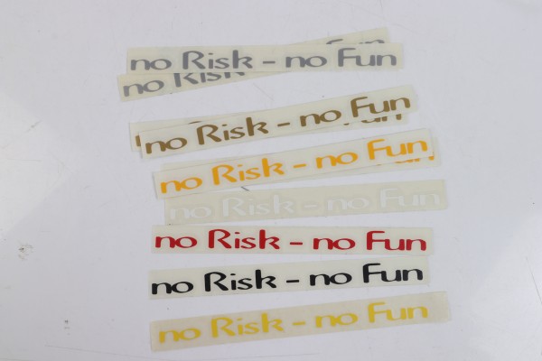 Aufkleber "No Risk - no Fun!